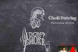 Chalk Drawing Photoshop Action