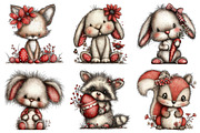 Woodland Easter Animals Clipart, an Illustration by designcity5 (Thumbnail 4 of 5)