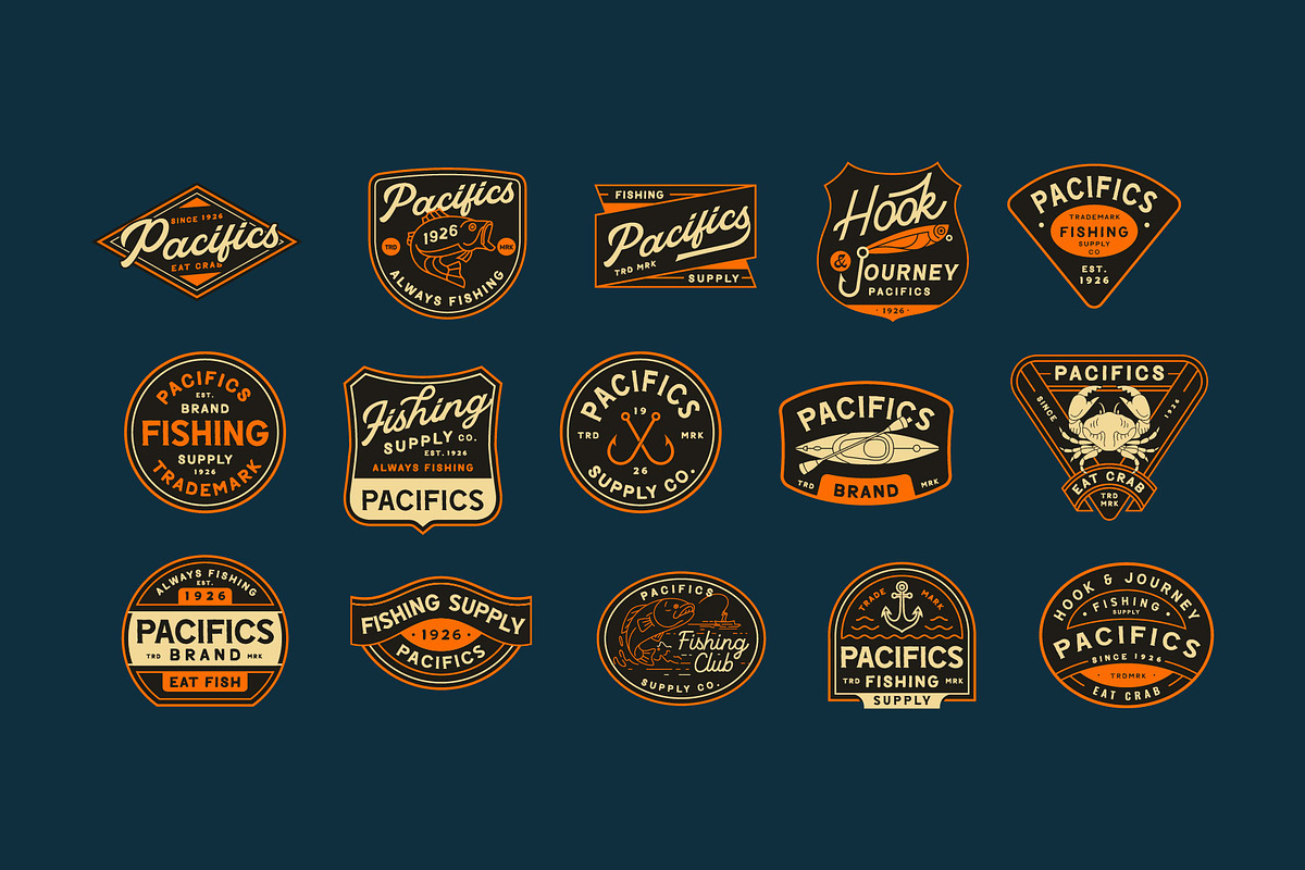 Fishing Badge, an Illustration by Skilline Supply Co. (Photo 2 of 10)