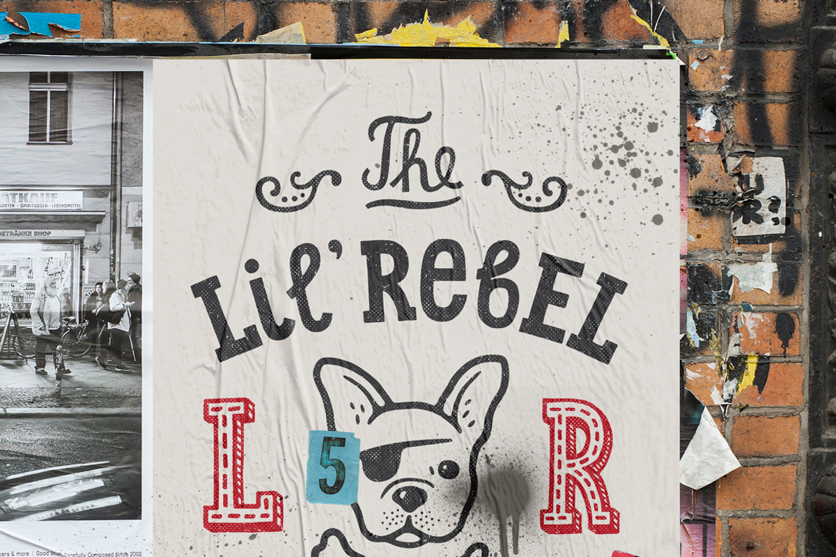 Lil' Rebel Font Collection preview 4