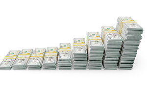 Rising Stacks of Cash, a Business Photo by Andy Dean Photography