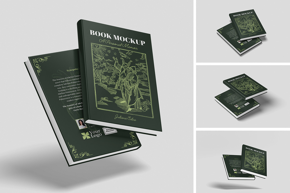 Book Mockup, a Books & Magazine Mockup by HanaSaka_Studio (Photo 1 of 4)