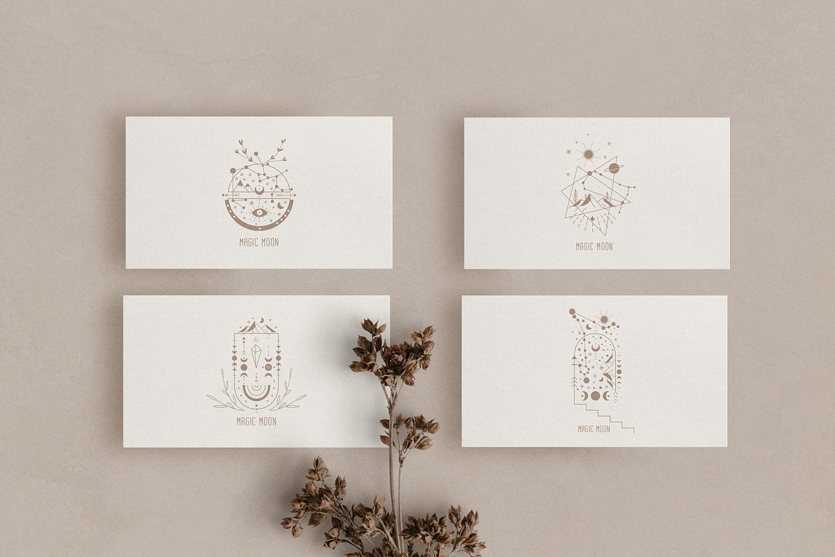 'MAGIC MOON' 22 LOGO TEMPLATES, a Branding & Logo Template by Luna Dreams (Photo 6 of 15)