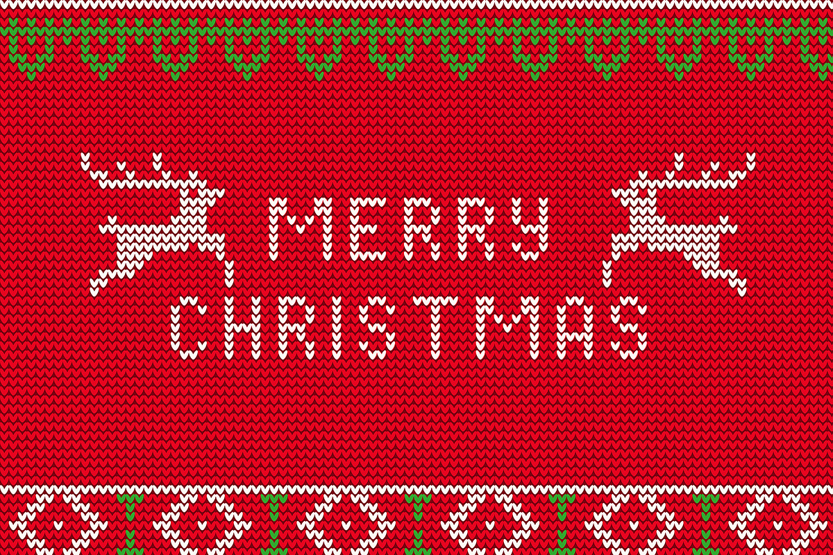 Christmas Knitted Templated, a Texture Illustration by Katyr (Photo 1 of 4)