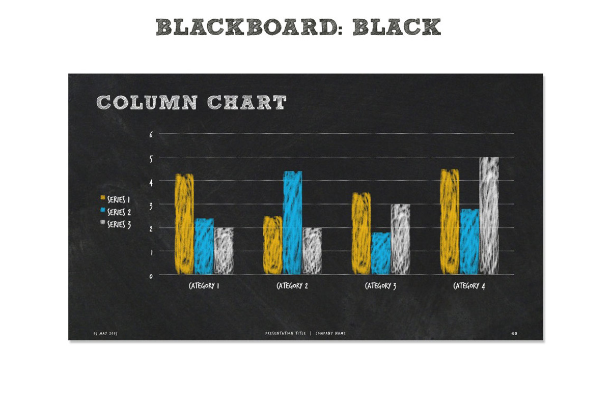 Chalkboard Minimal PPT Template, a Presentation Template by Blixa 6 Studios (Photo 4 of 8)