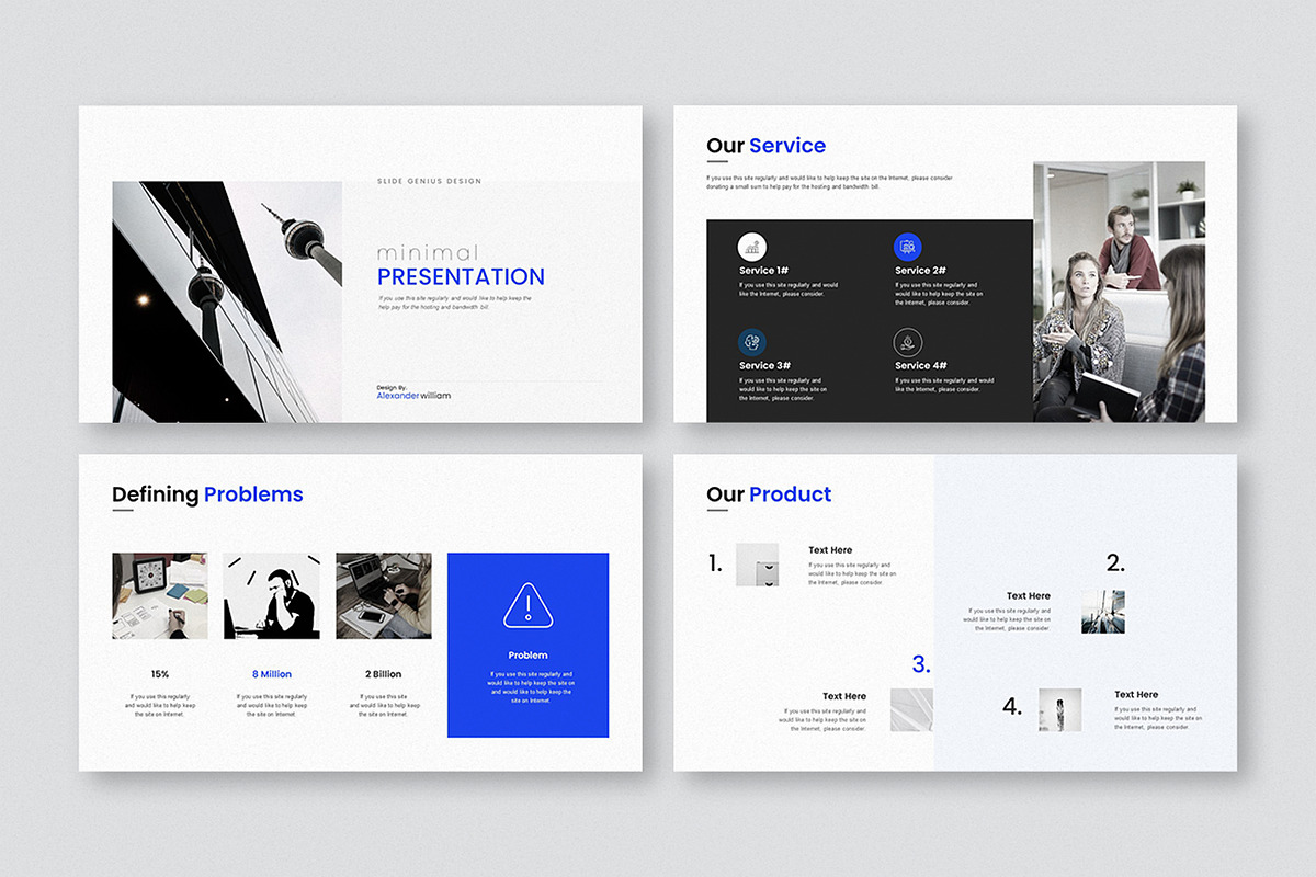 Minimal Presentation Template, a Presentation Template by Slide_Genius1 (Photo 3 of 7)