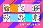 ABC ALPHABET Pop Art Graphic Bundle, a Decorative Illustration by Lilli Jemska Studio (Thumbnail 4 of 9)