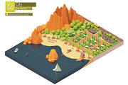 Isometric city map elements, an Object Graphic by tele52 (Thumbnail 58 of 72)