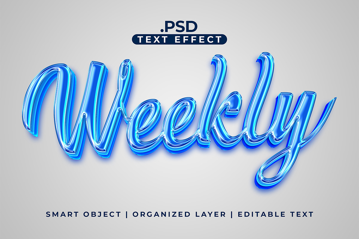 Weekly Text Effect, a Brushes & More by Asofa Studio