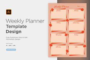 Weekly Planner Sheet Design -06