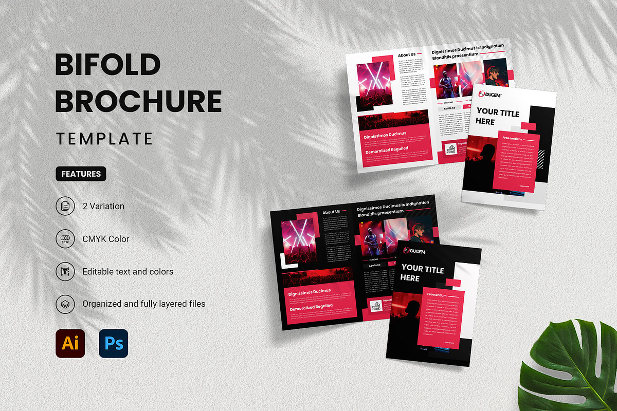 Brochure Bifold - Dugem 1, a Brochure Template by Themes Awesome (Photo 1 of 5)