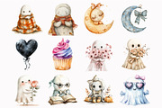 Halloween Ghost Clipart, an Illustration by Design Market (Thumbnail 5 of 5)