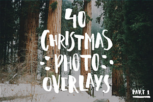 40 Christmas Photo Overlays