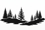 Pine Forest Silhouette Bundle, a Graphic by Creativeshirt (Thumbnail 8 of 16)
