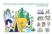 Retreat Camp, a Healthcare Illustration by inspiring.team (Thumbnail 1 of 3)
