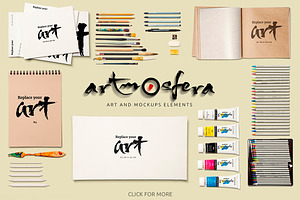 Art Equipments and Art Mock-Ups