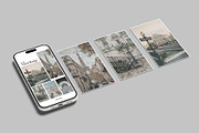 Instagram Stories Mockup, an iPhone Mockup by Graphiculon (Thumbnail 2 of 11)
