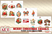 Merry Christmas Fussy-1 Cuts, an Animal Illustration by CraftArtStory (Thumbnail 3 of 6)