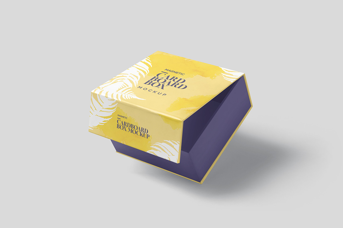 Magnetic Cardboard Box Mockups, a Packaging Mockup by GfxFoundry (Photo 6 of 7)