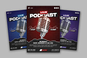 Podcast Talk Show Flyer Template, a Flyer Template by Saman Osama (Thumbnail 1 of 4)