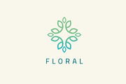 Flower Modern Geometric Logo, a Branding & Logo Template by Nues Design (Thumbnail 2 of 4)