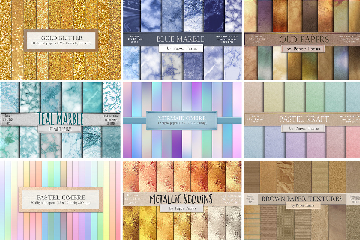 Everything Textures Bundle, a Texture Graphic by Paper Farms (Photo 8 of 8)