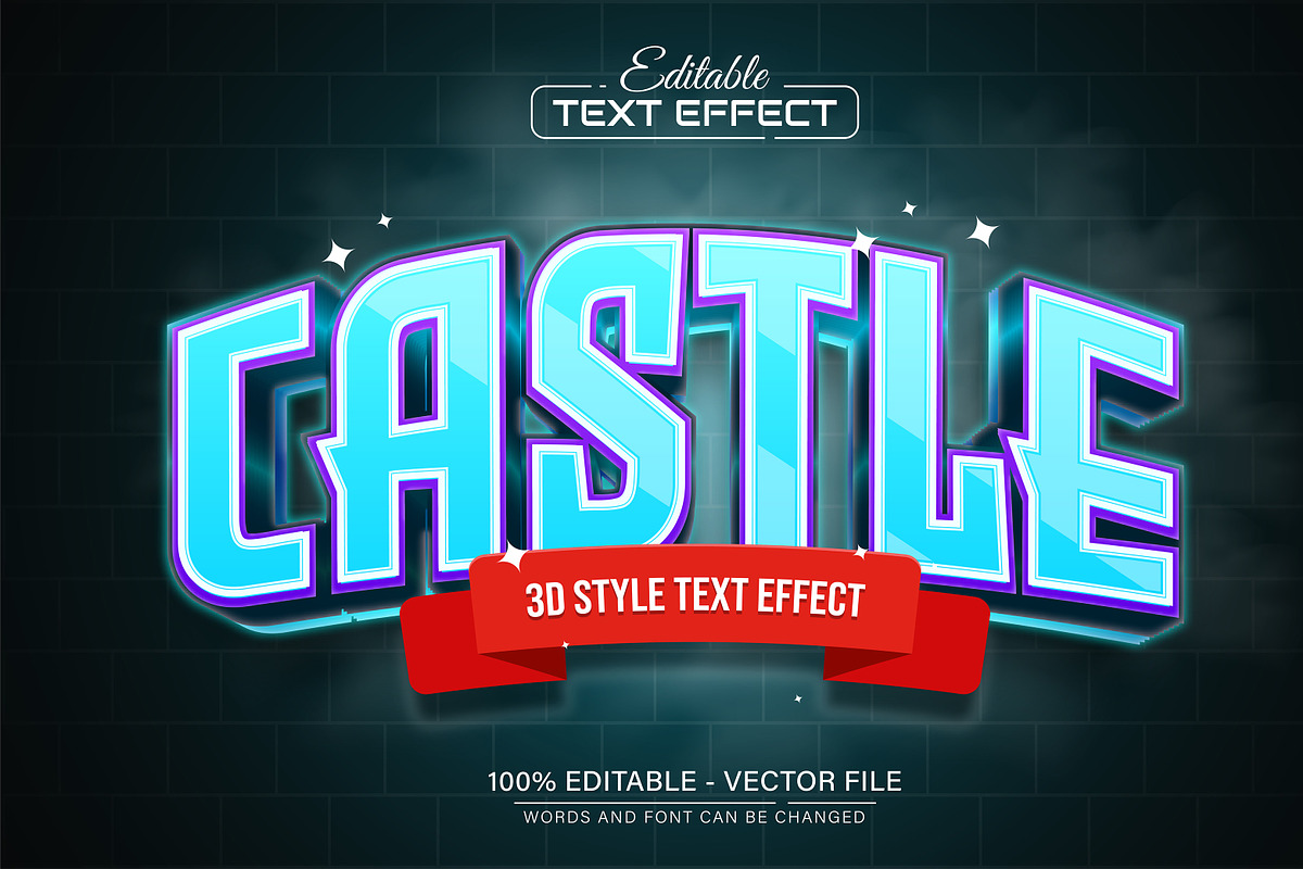 3D Text Effects Collection Vol 24, a Graphic by Aglonemadesign (Photo 9 of 9)