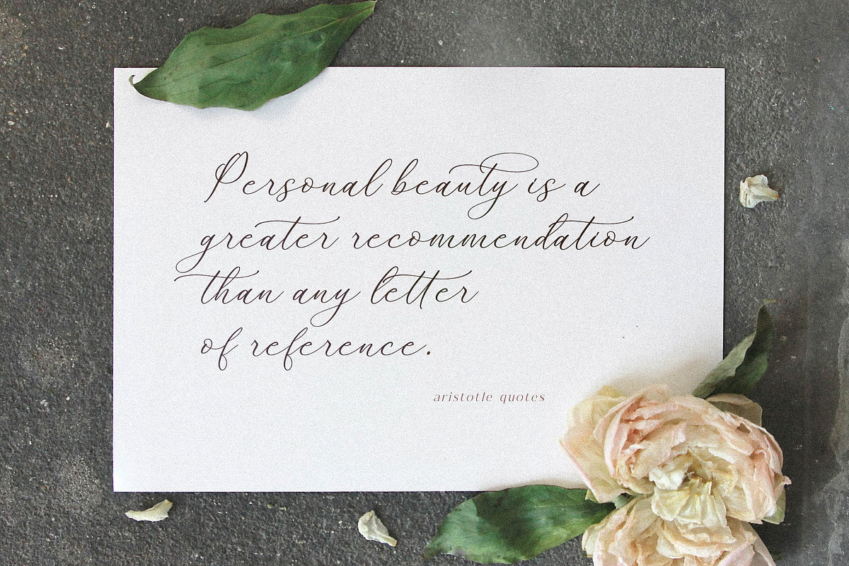 Whitley Pattrycia Luxury Calligraphy, a Script Font by Storytype Studio (Photo 7 of 12)