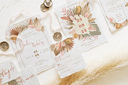 Bohemian Dried Foliage Wedding Suite, an Invitation Template by BlueRobinDesignShop (Thumbnail 12 of 17)