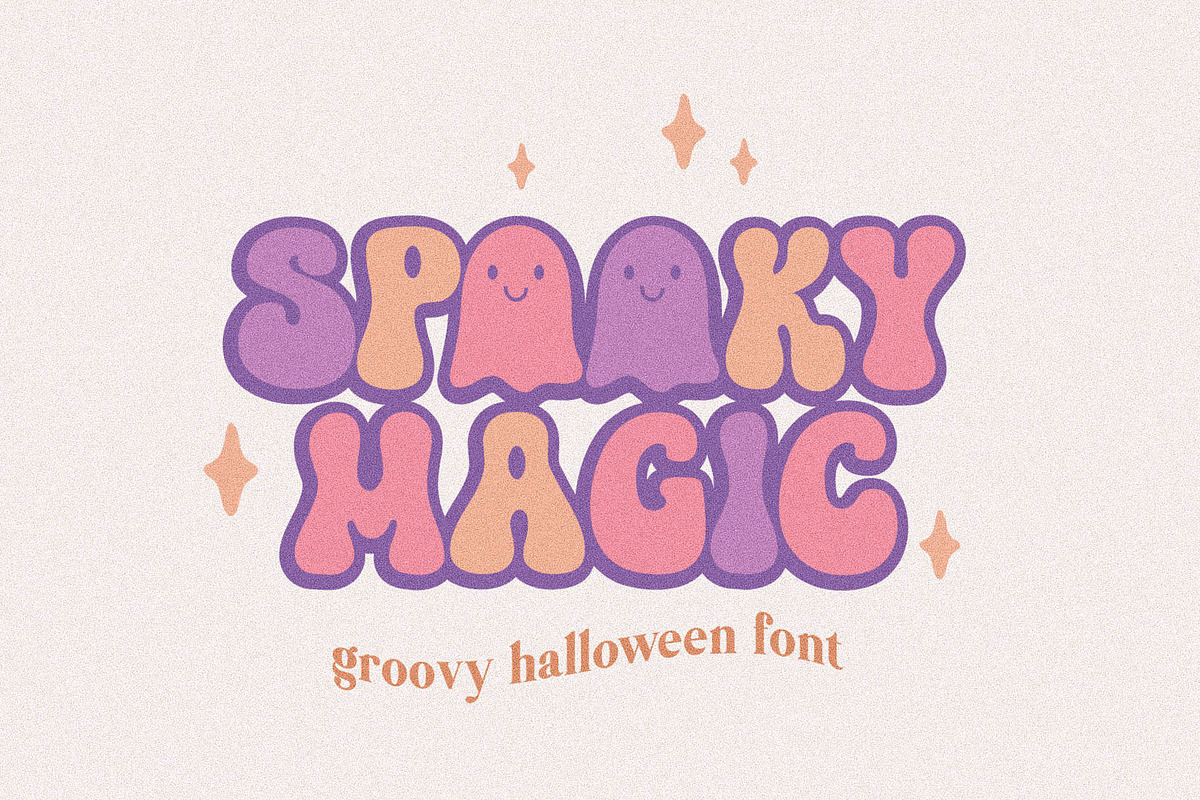 Spooky Magic Cute Halloween Font, a Script Font by BarcelonaShop (Photo 1 of 9)
