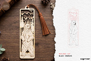 Winter Animals Bookmarks SVG Bundle, a Decorative Illustration by svgocean (Thumbnail 5 of 13)