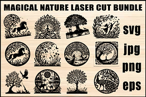 Black Laser Cut Bundle, an Object Graphic by abu67222