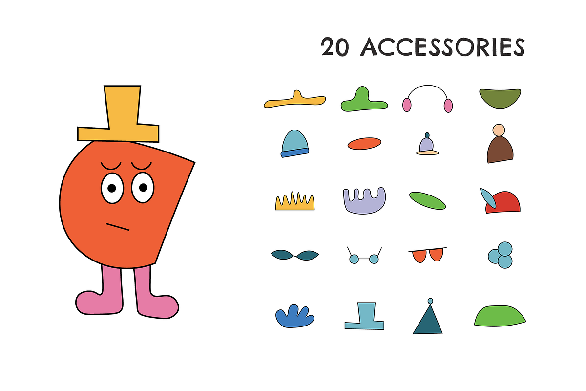Abstract Characters Vector Bundle, a Person Illustration by melistudio (Photo 11 of 11)