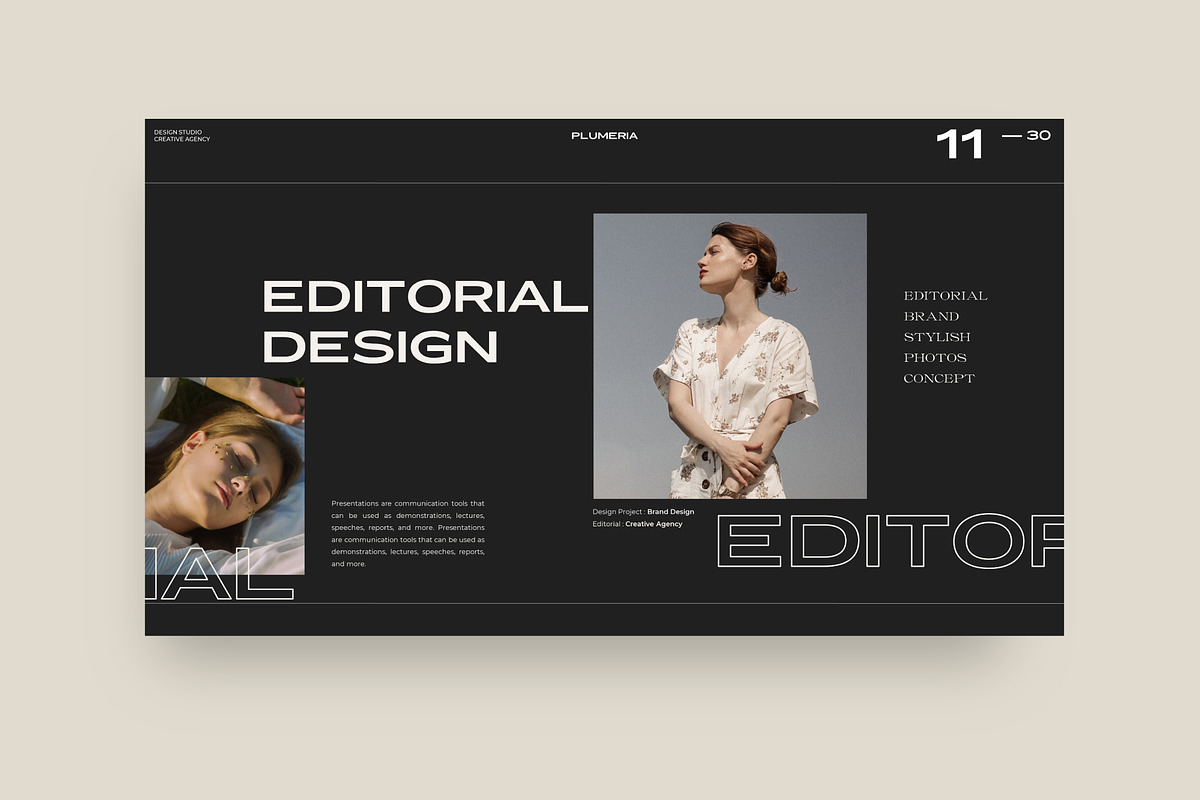 Plumeria - Brand Guidelines PPTX, a Presentation Template by Dirtytemp Studio (Photo 8 of 11)