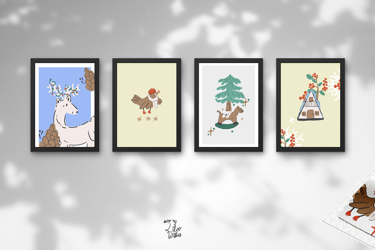 The Winter Gathering: Winter Clipart, a Seasonal Illustration by lilovwishes (Photo 5 of 8)