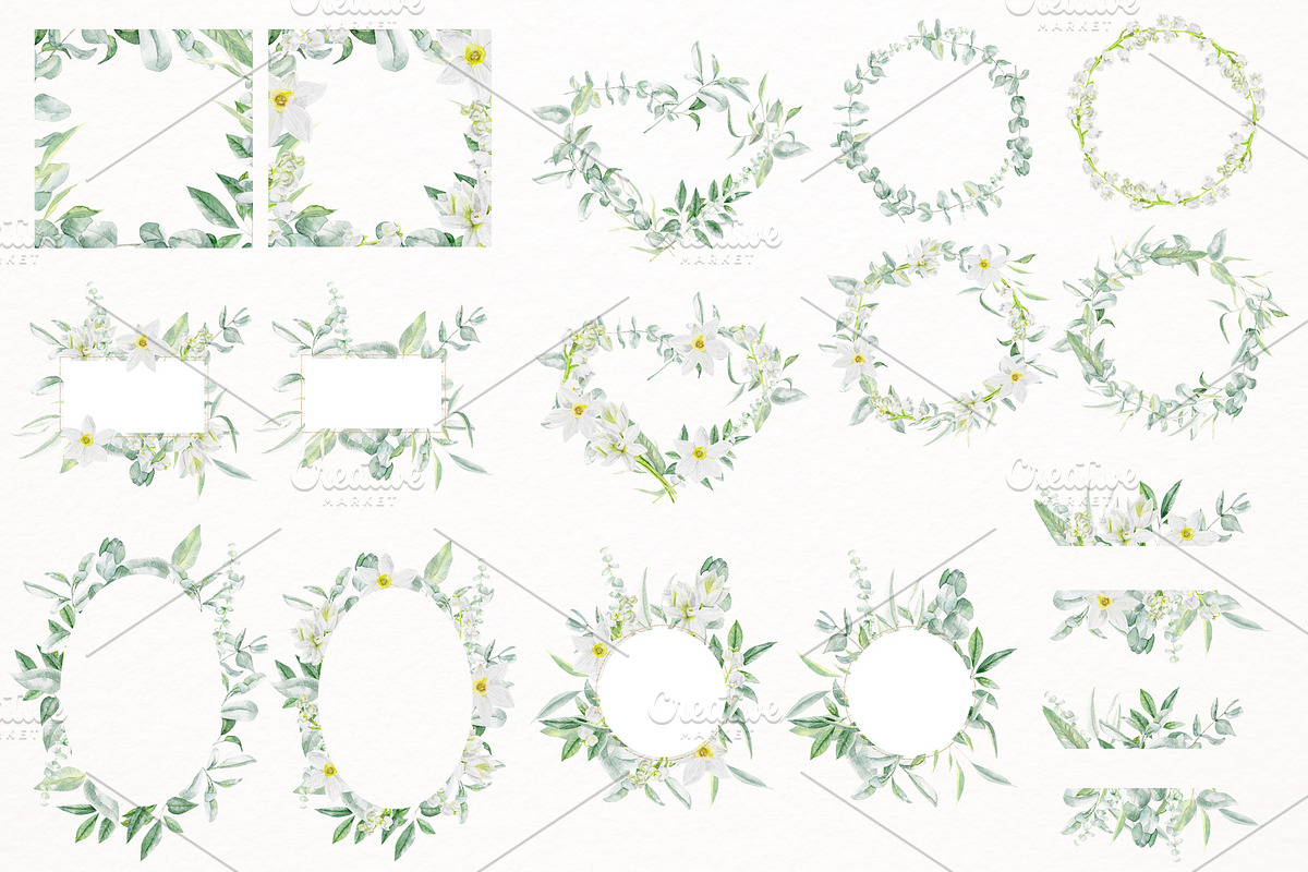 Daffodil & lilies of valley flowers, a Decorative Illustration by MyLittleMeow (Photo 5 of 8)
