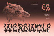 CS Werewolf – Black Metal Font, a Blackletter Font by Craft Supply Co. (Thumbnail 1 of 8)