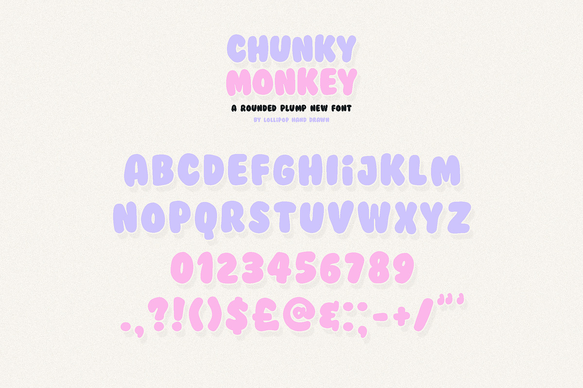 Chunky Monkey Font, a Font by Lollipop Hand Drawn (Photo 5 of 7)