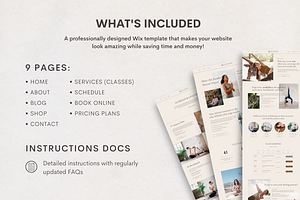 Wix Website Template For Yoga Coach