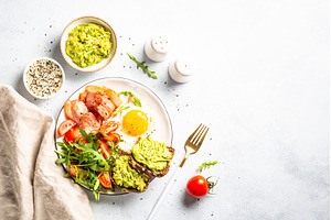 Healthy breakfast or lunch. Becon, a Food & Drink Photo by Nadia-nb