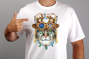 Portraits of Maine Coon cat, an Animal Illustration by Watercolor fantasy (Thumbnail 2 of 6)