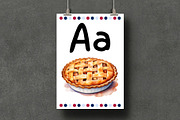 4th of July Alphabet Cards – A-Z, an Education Illustration by Anna Design Studio (Thumbnail 7 of 7)