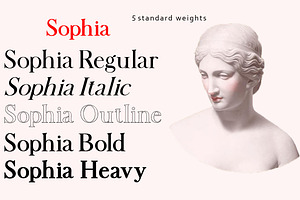 Sophia Serif Family Font