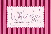 Whimsy Hairline Script Font, a Script Font by The Creative Bix (Thumbnail 1 of 5)