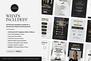 Fitness Pinterest Pin Templates, a Social Media Template by DigiPax (Thumbnail 2 of 11)