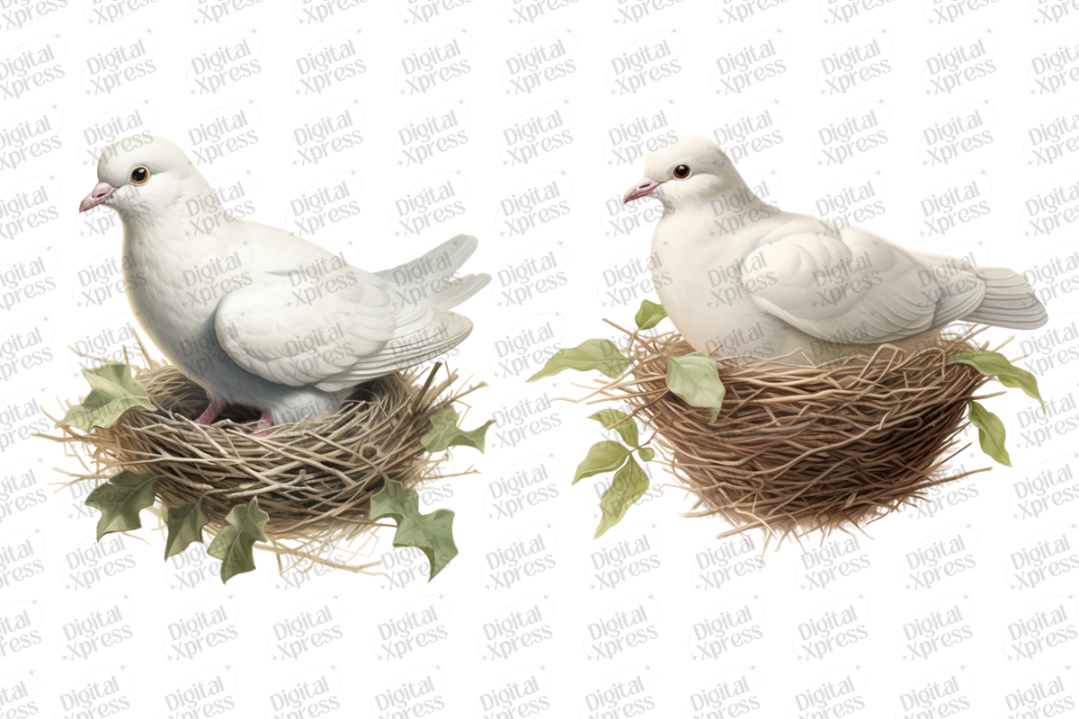 Beautiful Dove Clipart, an Object Illustration by Digital Xpress (Photo 3 of 7)