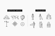 100 Travel Icons Set - Expanded, an Outline Icon by Hatch Design Workshop (Thumbnail 10 of 16)