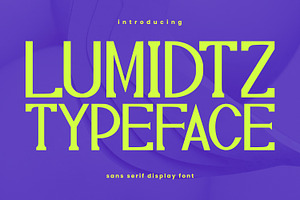 Lumidtz Sans Serif Display Font