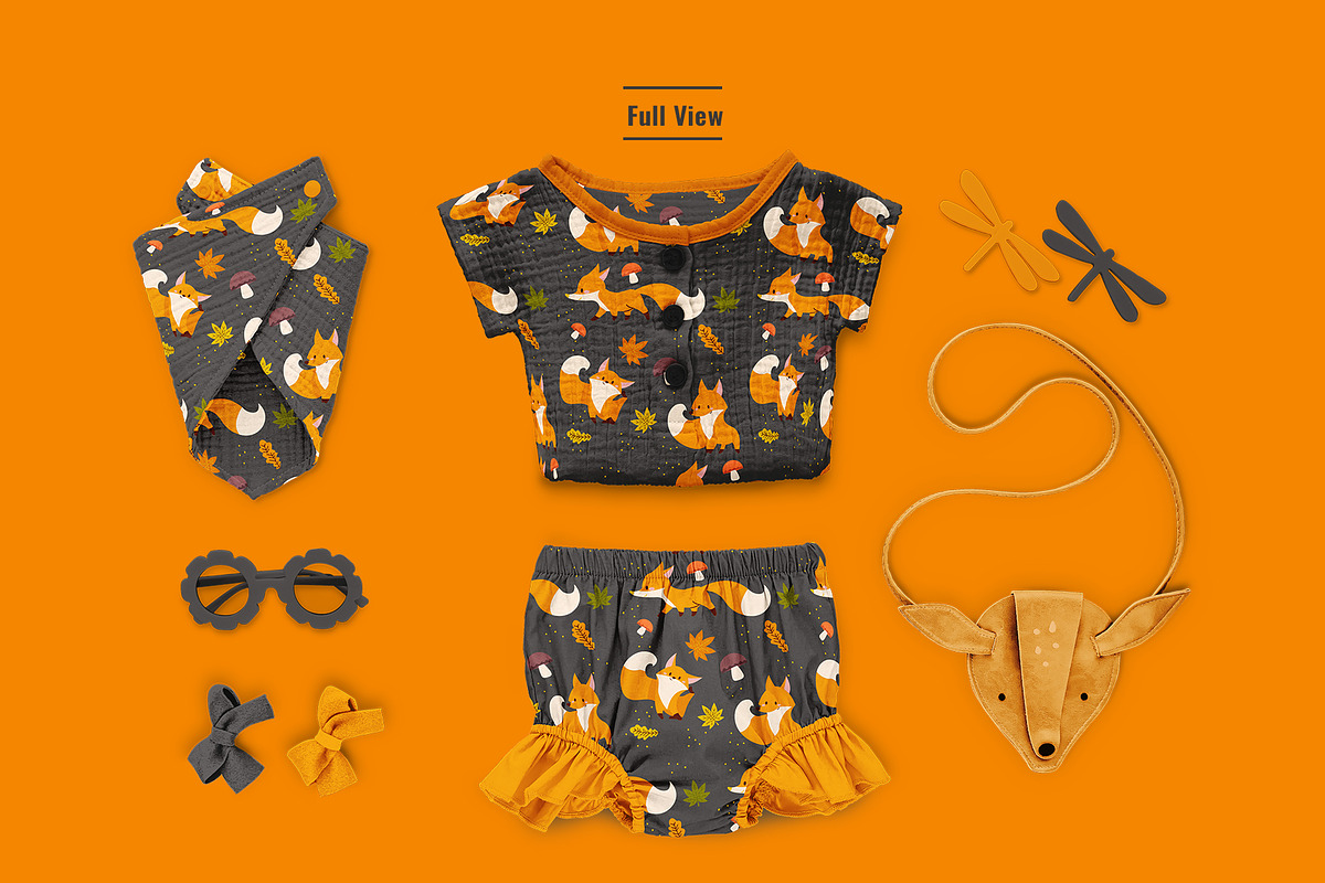 Modern Baby Outfit Mockup Set, an Apparel Mockup by Designertale (Photo 3 of 6)