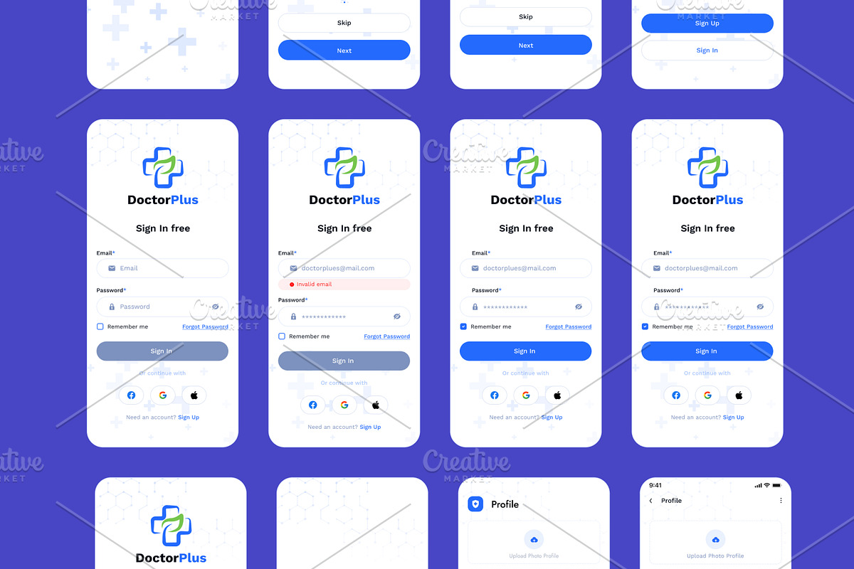 DoctorPlus - Medical Doctor App UI, an UI Kit Template by DesignsLab (Photo 4 of 9)